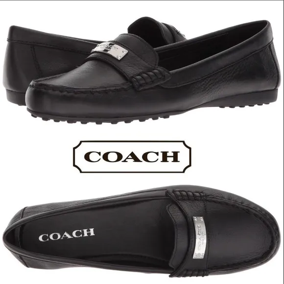 New Coach Old Stock In Box Leather Penny Loafers