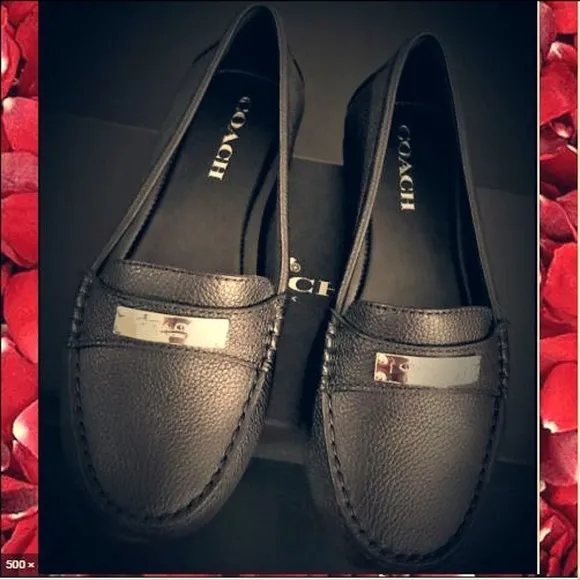 New Coach Old Stock In Box Leather Penny Loafers