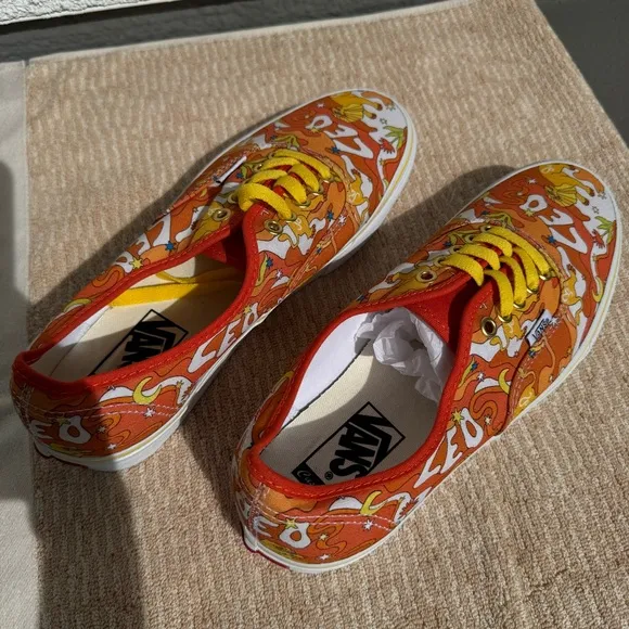 New CUSTOM COLORFUL ZODIAC LEO VANS‎ unisex