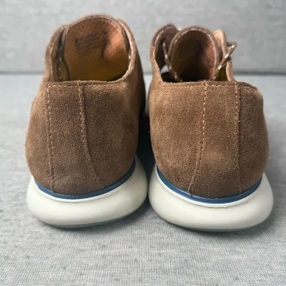 New Florsheim Fuel Suede Plain Toe Oxford, Mocha 7.5M