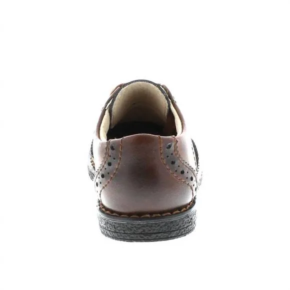 NEW FOOTMATES kid's logan dress shoes in cognac