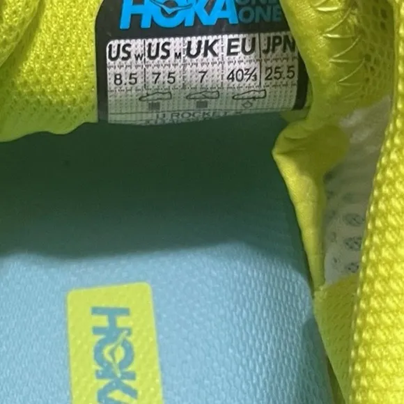NEW HOKA Rocket X Unisex Shoes, Blue Glass Evening Primrose