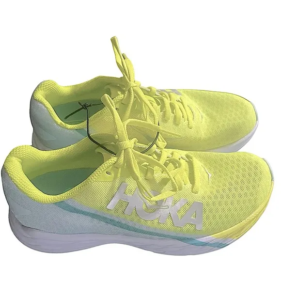 NEW HOKA Rocket X Unisex Shoes, Blue Glass Evening Primrose