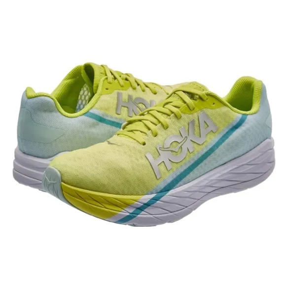 NEW HOKA Rocket X Unisex Shoes, Blue Glass Evening Primrose