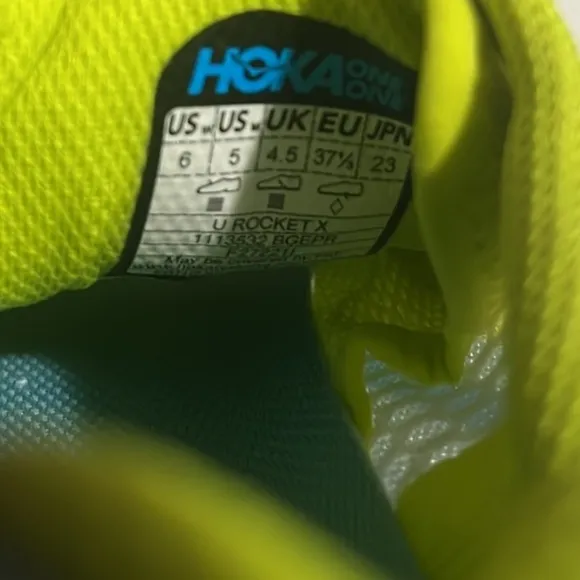 NEW HOKA Rocket X Unisex Shoes, Blue Glass Evening Primrose