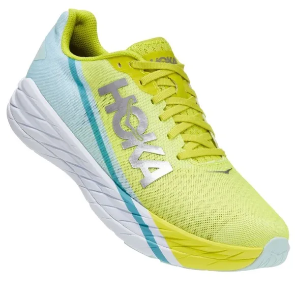 NEW HOKA Rocket X Unisex Shoes, Blue Glass Evening Primrose