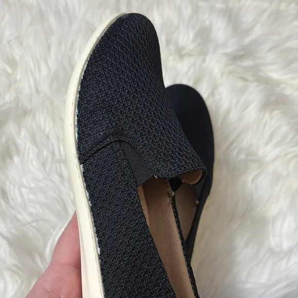 New In Box Life Stride Soft System Active Arch Next Level Black Knit Slip On 7.5