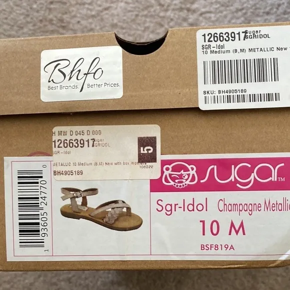 NEW in Box — Rose Gold Sandals by Sugar​​​