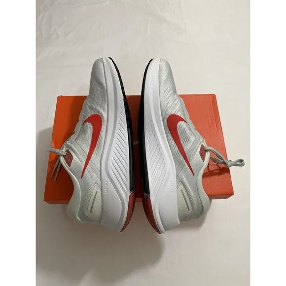 New Mens Size 14 White Red Nike Air Zoom Structure 24 Running Shoes DA8535 010
