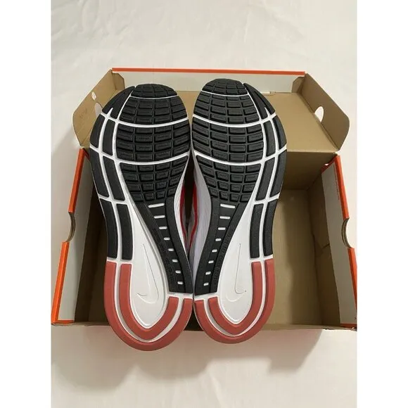 New Mens Size 14 White Red Nike Air Zoom Structure 24 Running Shoes DA8535 010