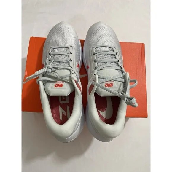 New Mens Size 14 White Red Nike Air Zoom Structure 24 Running Shoes DA8535 010