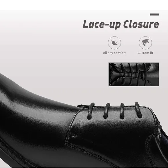 New Men's Sz 10 black Dress Oxford Shoes Classic Lace Up business Formal Shoes