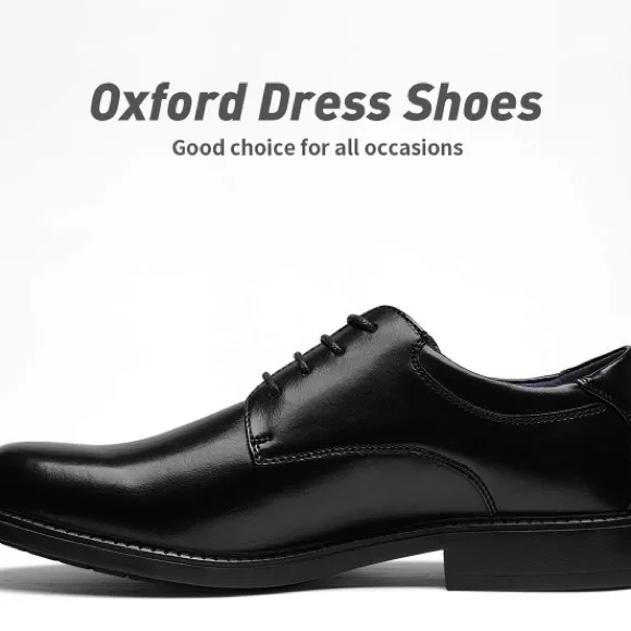 New Men's Sz 10 black Dress Oxford Shoes Classic Lace Up business Formal Shoes