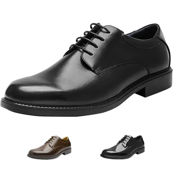 New Men's Sz 10 black Dress Oxford Shoes Classic Lace Up business Formal Shoes