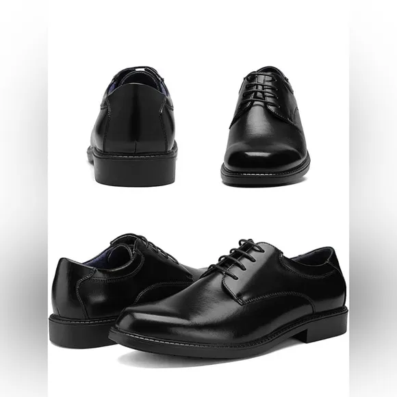 New Men's Sz 10 black Dress Oxford Shoes Classic Lace Up business Formal Shoes