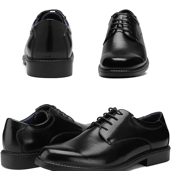 New Men's Sz 10 black Dress Oxford Shoes Classic Lace Up business Formal Shoes