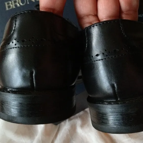 New men’s Sz 8W Bruno Marc classic Prince wide business to casual Oxford shoes