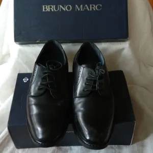 New men’s Sz 8W Bruno Marc classic Prince wide business to casual Oxford shoes