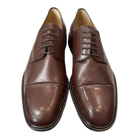 New Mezlan Piazza Drk Brown Men's Leather Lace-up Oxford Dress Shoes 11.5  11.5M