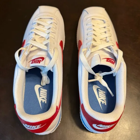 New Nike Cortez Forest Gump White Red Sneaker Shoes Size US 11.5 W / 10 M