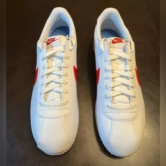 New Nike Cortez Forest Gump White Red Sneaker Shoes Size US 11.5 W / 10 M