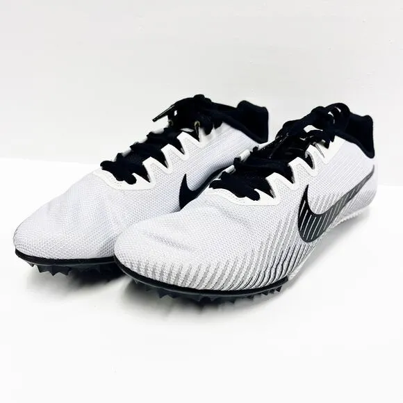NEW Nike Zoom Rival M9 White Track Spikes Unisex Shoes Mens Womens Size 10.5