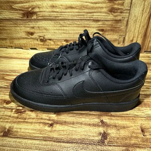 New NIKE COURT VISION LO BLACK RUNNING TENNIS SHOES CD5463 002 Men's Size 10.5