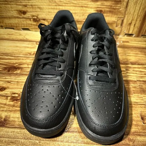 New NIKE COURT VISION LO BLACK RUNNING TENNIS SHOES CD5463 002 Men's Size 10.5
