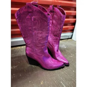 New Nine West Fushia boots sz8
