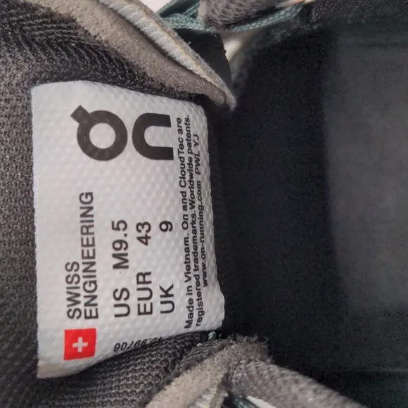 New On Running Cloud X Men's Running Shoes Glacier Grey Olive Sz 9.5