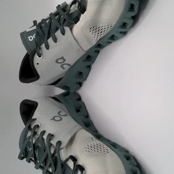New On Running Cloud X Men's Running Shoes Glacier Grey Olive Sz 9.5