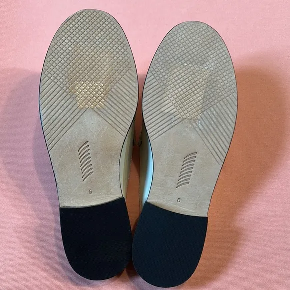 New PAIGE Leather White Loafers