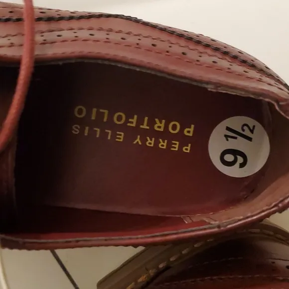 🤩New perry Ellis Portfolio Oxford dress men's shoes size 9.5
