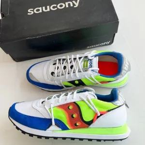 New SAUCONY Jazz DST Running Shoes MEN’S SIZE 10 (W 11.5) White Blue S70528-4