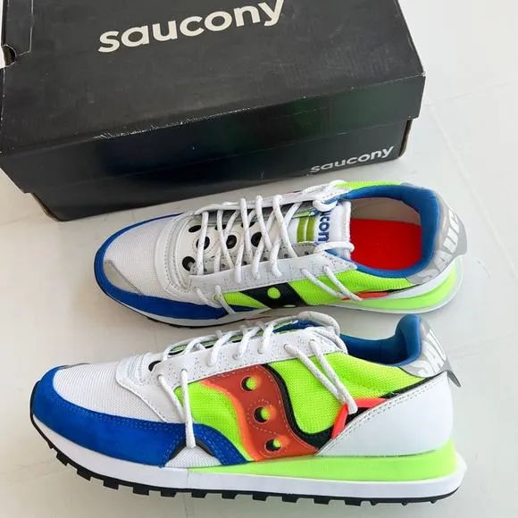 New SAUCONY Jazz DST Running Shoes MEN’S SIZE 10 (W 11.5) White Blue S70528-4