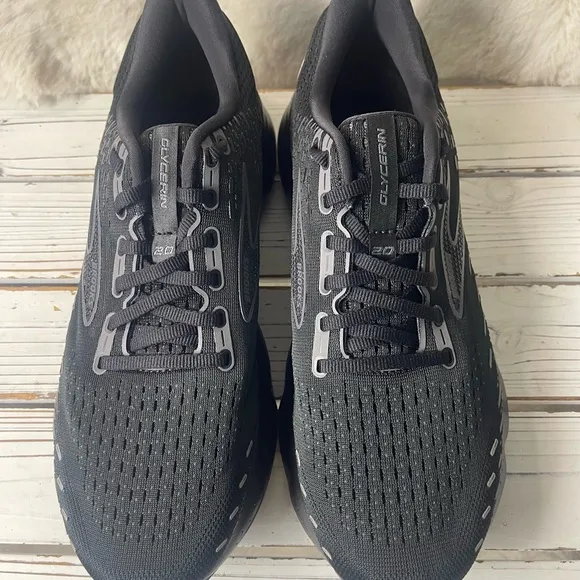 NEW Size 12 BROOKS Glycerin 20 Triple Black Women's Running Shoes