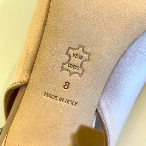 New TORY BURCH Pink Satin Slingback. Size 8.  Dust bag included.