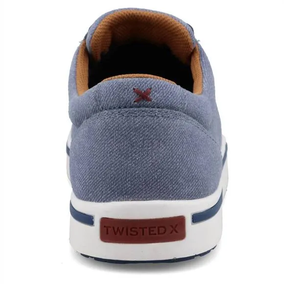NEW TWISTED X men's denim kicks casual shoe in denim blue