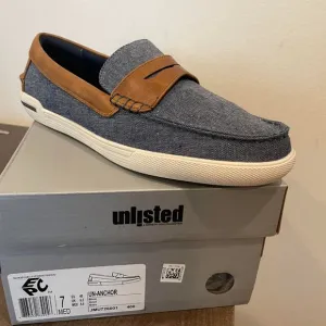 NEW Unlisted by Kenneth Cole Men's Un-Anchor Casual Boat Shoes Blue Size 7M