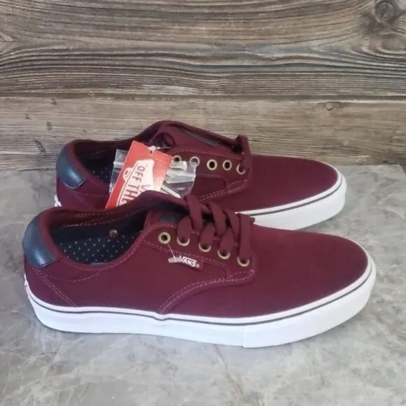 New Vans Chima Ferguson Pro Maroon Red Skateboarding Sneakers Casual Classic