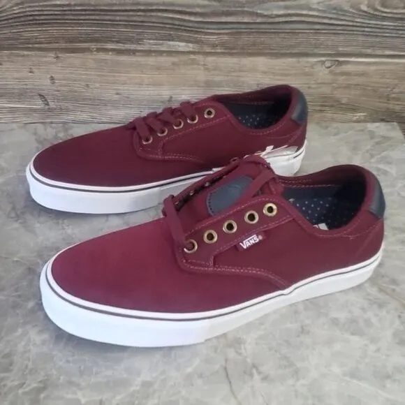 New Vans Chima Ferguson Pro Maroon Red Skateboarding Sneakers Casual Classic