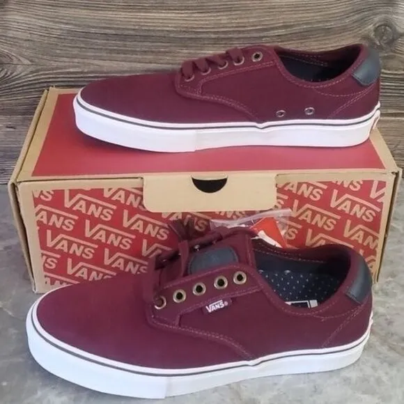 New Vans Chima Ferguson Pro Maroon Red Skateboarding Sneakers Casual Classic