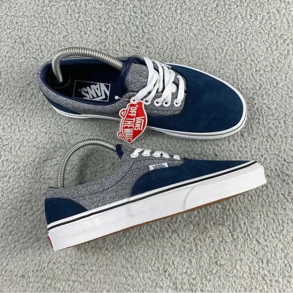 NEW Vans Shoes Era Suede Suiting Dress‎ Blues Womens 8.5 Sneakers Unisex Laces