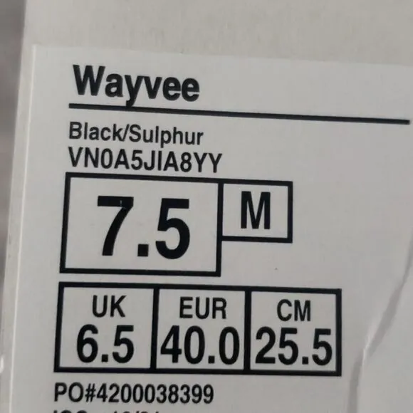 New Vans Wayvee Black Skateboarding Sneakers