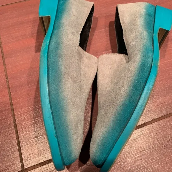New without tags Esquivel suede loafers