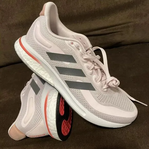 New WOMEN'S RUNNING ADIDAS SUPERNOVA W SHOES SIZE 7.5 GX2968 Pink Grey Bounce