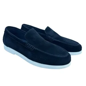 New Zara Men's Black Real Suede Leather Casual Loafers Shoes Size US 10 NWOT