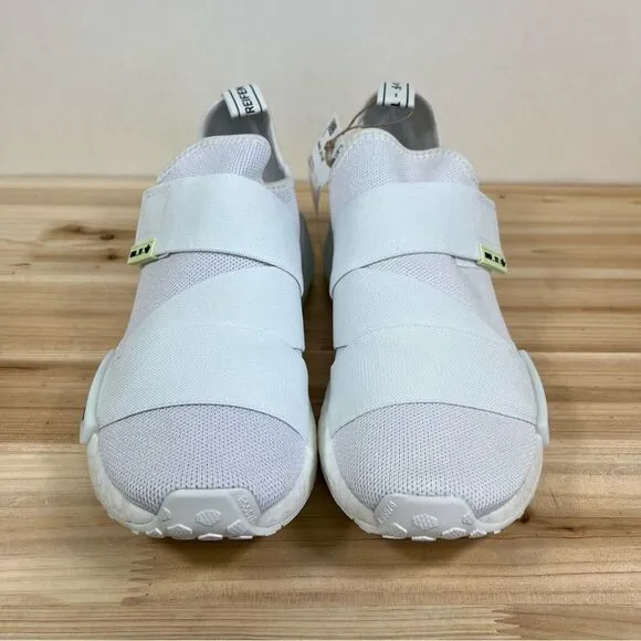 NEW Adidas NMD R1 womens running workout shoes 8 cloud white Black straps