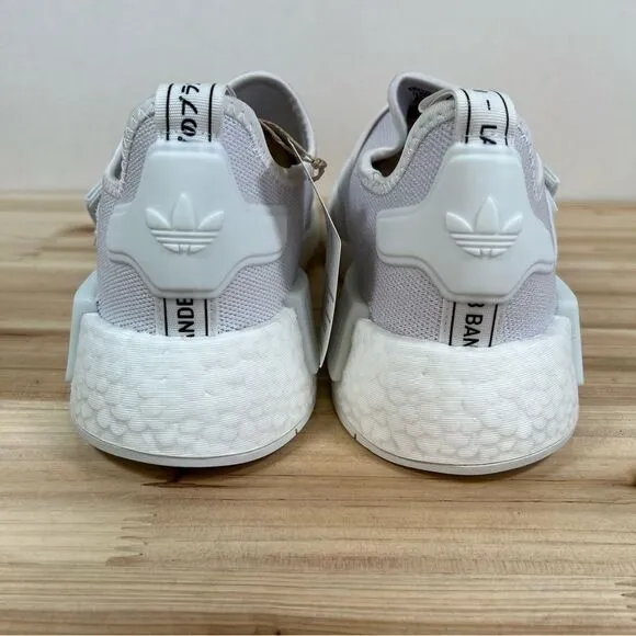 NEW Adidas NMD R1 womens running workout shoes 8 cloud white Black straps