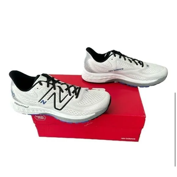 New Balance White Running Shoes Fresh Foam Unisex